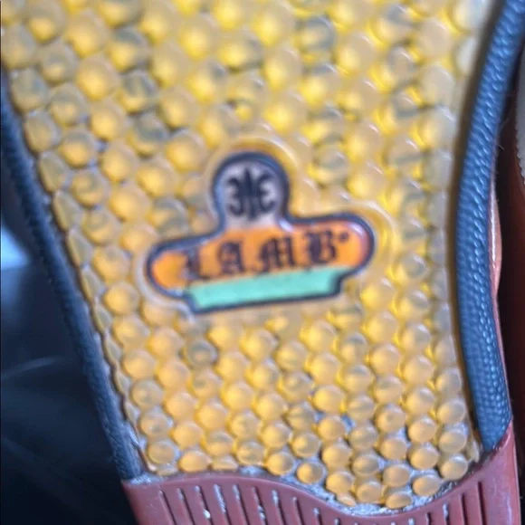 L.A.M.B. Tan and Brown Lace Up Boots - Picture 14 of 15